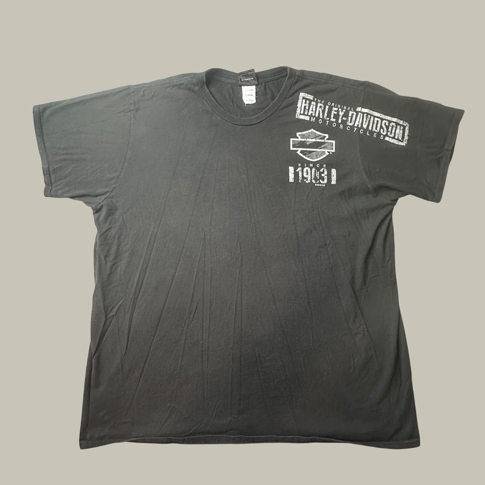 Harley-Davidson T-Shirt Mens 2XL Centennial-Park Pataskala Ohio Black Graphic